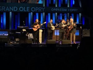 Del McCoury band on stage at Grand Ole Opry