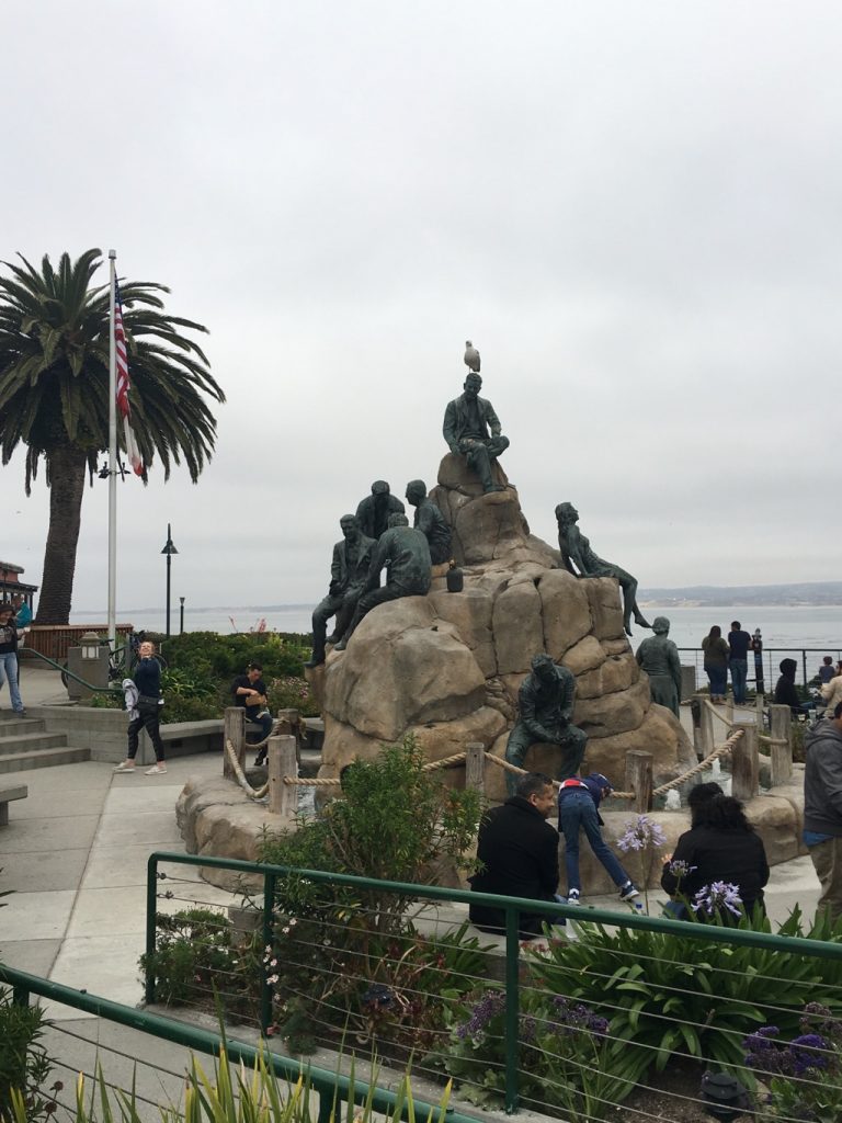 Steinbeck statue in Monterey